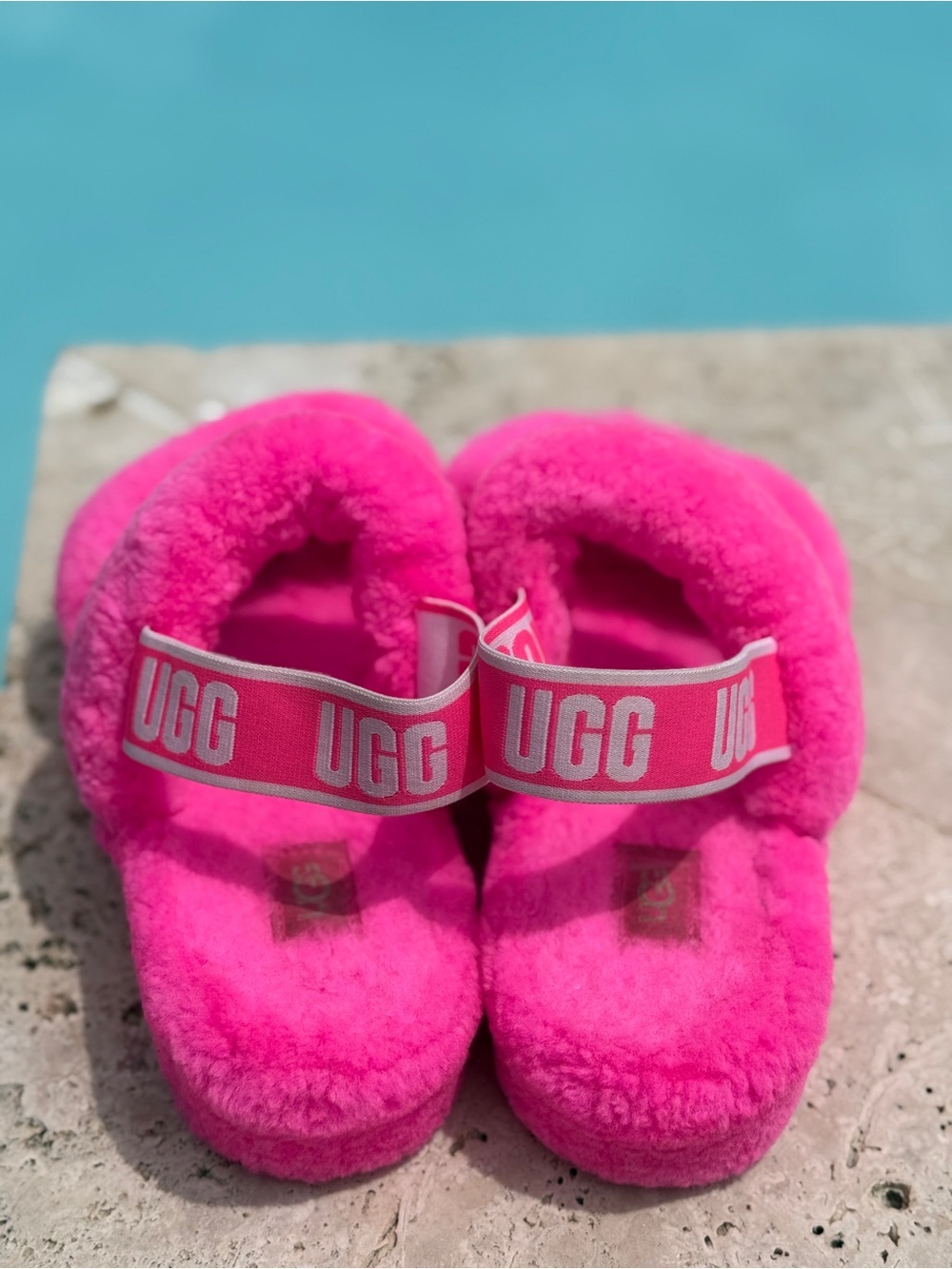 Pink UGG slippers